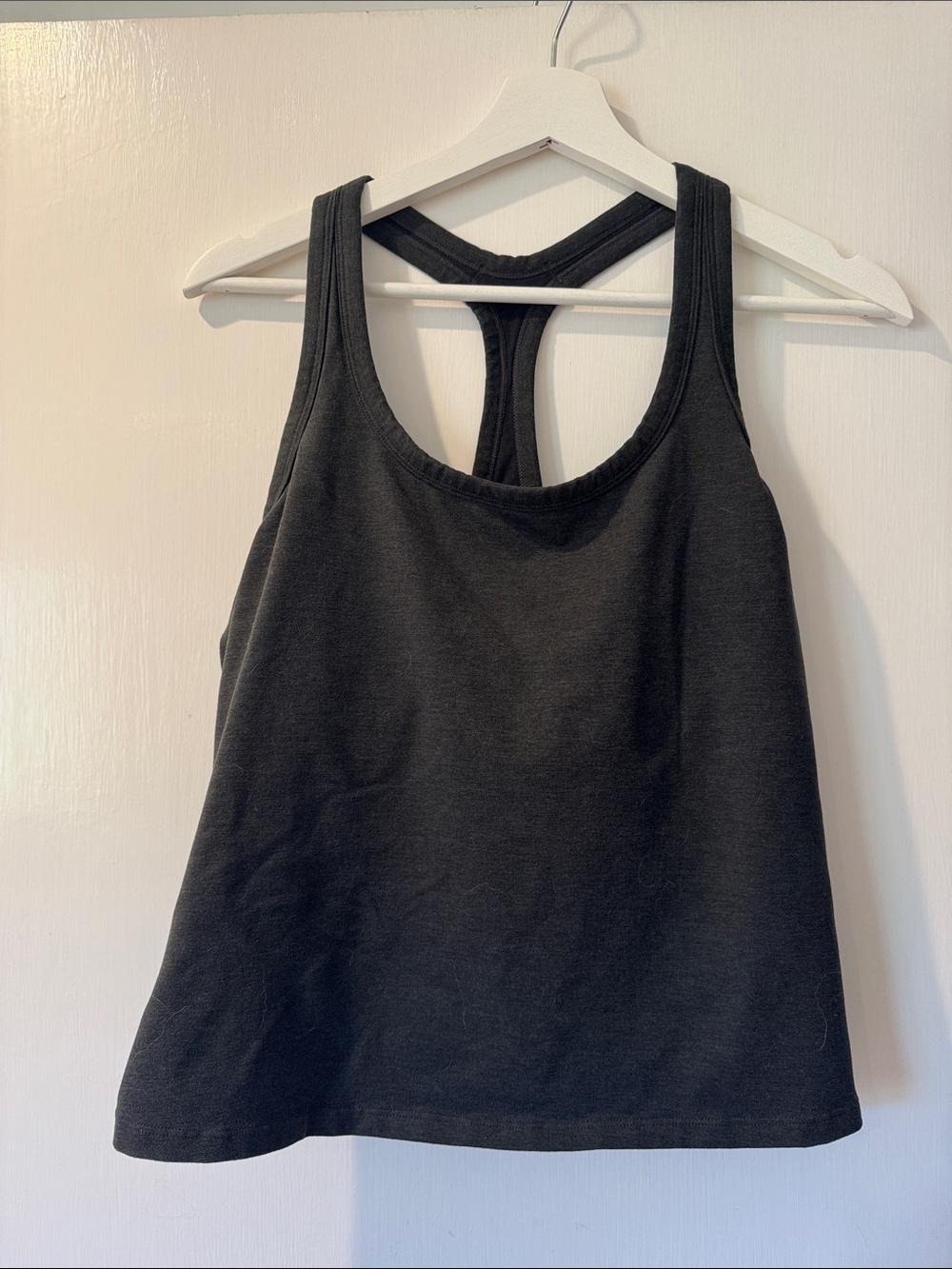 Prana Black Racerback Tank with T-Back and Built-In-Bra